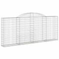 vidaXL Oblúkové gabionové koše 20 ks 300x30x120/140 cm pozink. železo