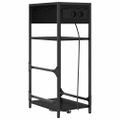 vidaXL Nočný stolík Čierny dub 40 x 27 x 76 cm Kompozitné drevo