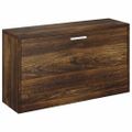 vidaXL Lavica na topánky dymový dub 80x24x45 cm spracované drevo
