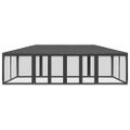 vidaXL Párty stan s 12 sieťkovanými bočnými stenami antracit 8x4m HDPE