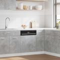 vidaXL Panel do umývačky “Lyon” riadu Concrete Grey 45x3x67 cm