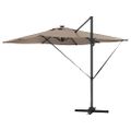 vidaXL Slnečník 286 x 284 x 270 cm Hliník a polyester Obdĺžnikový