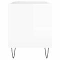 vidaXL Skrinka na platne lesklá biela 85x38x48 cm kompozitné drevo