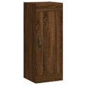vidaXL Vysoká skrinka hnedý dub 34,5x34x180 cm spracované drevo