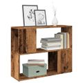 vidaXL Skriňa na knihy/Izbový prepážka Old Wood 80x24x63 cm