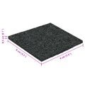 vidaXL Pad z gumových granúl na dvor Čierny 9 x 9 x 0,3 cm Guma