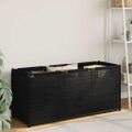 vidaXL Úložný box, čierny 105x34,5x45 cm, látka