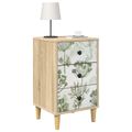 vidaXL Nočný stolík GOTHA 2 ks Dub sonoma 36 x 33 x 60 cm