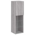 vidaXL TV skrinky s LED svetlami 2 ks sivé sonoma 30,5x30x102 cm