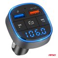 FM transmitter 2×USB-A 12/24V AMiO-04648