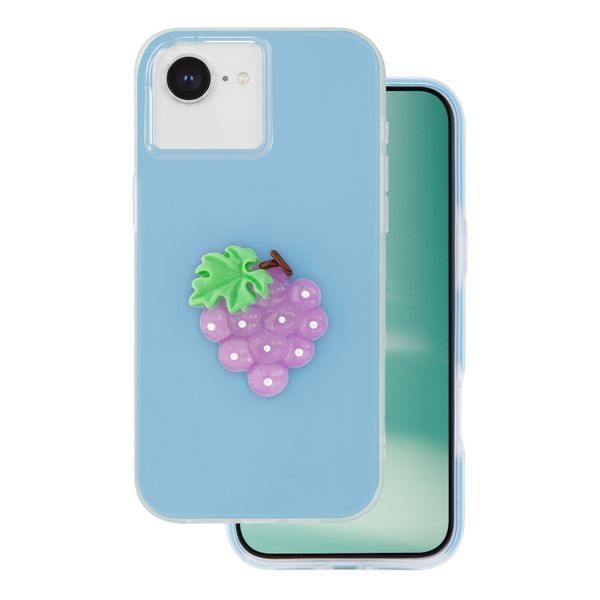 Ovocie 2v1 puzdro pre iPhone 16e / 17e modrá