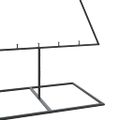 vidaXL Kovový vianočný dekoratívny stromček čierny 180 cm