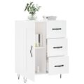 vidaXL Komoda lesklá biela 69,5x34x90 cm spracované drevo