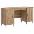 vidaXL Stôl Dub artisan 142,5 x 50 x 75 cm Kompozitné drevo