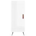 vidaXL Vysoká skrinka biela 34,5x34x180 cm spracované drevo