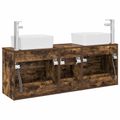 vidaXL Set kabinetov do kúpeľne 3 ks Dymový dub 53 x 34,5 x 63 cm