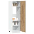 vidaXL Skrinka na chladničku “Lyon” Artisan Dub 60x57x207 cm