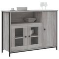 vidaXL Komoda sivá sonoma 100x35x75 cm kompozitné drevo