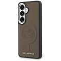 Puzdro Karl Lagerfeld Embossed Ring Initials MagSafe pre Samsung Galaxy S26 Plus hnedá