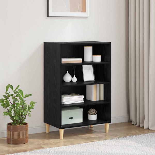 vidaXL Servírovacia skriňa Čierny dub 57 x 35 x 89.5 cm