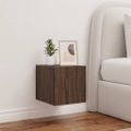 vidaXL TV nástenné skrinky s LED svetlami 2 ks hnedý dub 30,5x35x30 cm