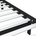 vidaXL Posteľný rám čierny 75x190 cm malé jednolôžko masívne drevo