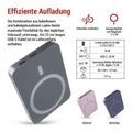 Powerbanka EMOS WI 522 /B0555GY/, 5 000 mAh, 20 W+Wireless, sivá