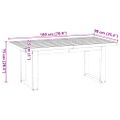 vidaXL Jedálenský stôl NOAIN s nohami v tvare U 180x90x75 cm masívne drevo borovica