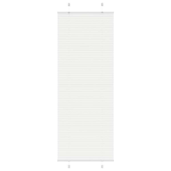 vidaXL plisovaná roleta biela 80x200 cm šírka látky 79,4 cm