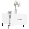 vidaXL Konferenčné stolíky 2 ks lesklé biele 50x50x40 cm kompoz. drevo