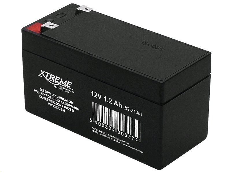 Baterie olovená 12 V / 1,2 Ah XTREME bezúdržbový akumulátor
