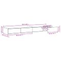 vidaXL Zásuvky pod posteľ Remeselný dub 160 x 36,5 x 16,5 cm