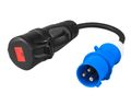 Green Cell EVAK03 adaptér Red CEE 16A 400V 5P na Blue CEE 16A 230V 3P
