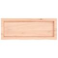 vidaXL Kúpeľňová doska 80x30x(2-6) cm neošetrený masív