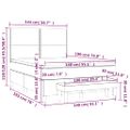 vidaXL Boxspring posteľ s matracom biely 140x190 cm umelá koža