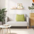 vidaXL Poduška na chrbát Svetlo zelená 60 x 20 x 50 cm látka