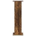 vidaXL Stojan na rastliny 2 ks Dymový dub 30,5 x 30 x 100,5 cm