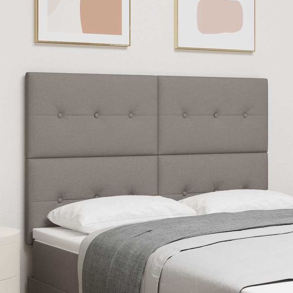 vidaXL Výškovo nastaviteľný čelový panel Sivohnedá 144 cm látka
