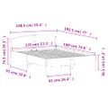 vidaXL Posteľ bez matraca voskovo hnedý 135x190 cm masívna borovica
