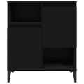 vidaXL Komoda čierna 60x35x70 cm spracované drevo