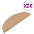 vidaXL Nášľapy na schody samolepiace 20 ks béžové 56x17x3 cm