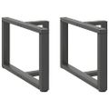 vidaXL Nohy konferenčného stolíka v tvare T, 2 ks, antracitové, 60x25x(42-43) cm, oceľ