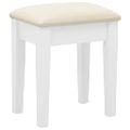 vidaXL Toaletný stolík so stoličkou biely 65x36x128 cm drevo paulovnie MDF