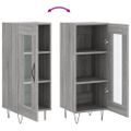 vidaXL Komoda sivý dub sonoma 34,5x34x90 cm spracované drevo