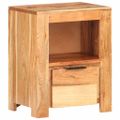 vidaXL Nočný stolík 40x30x50 cm akáciový masív
