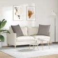 vidaXL Vankúše na pohovku 2 ks látka Sivohnedá 80 x 80 cm