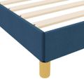 vidaXL Posteľ s pružinovým rámom s matracmi Modrá 80 x 200 cm látka