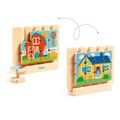 Obojstranné drevené puzzle Casamix 12 ks