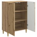 vidaXL Servírovacia skriňa Dub artisan 66 x 34,5 x 90 cm