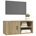 vidaXL TV skrinka dub sonoma 80x31,5x36 cm spracované drevo
